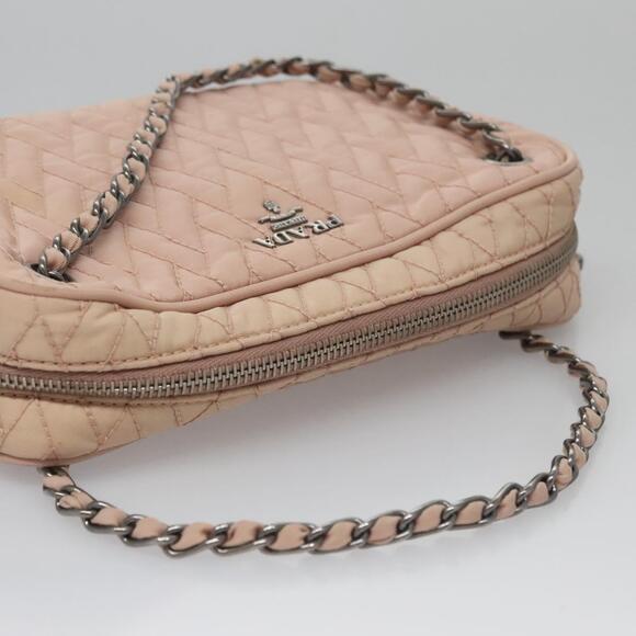 PRADA Hand Bag Nylon Pink - Picture 7 of 10